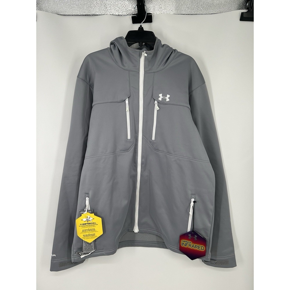 Under Armour Coldgear Infrared Shield 1246887 Soft Shell‎ Full Zip Up Hooded 3XL